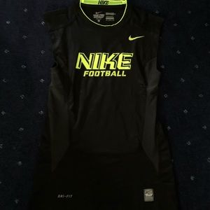 Sleeveless Nike football compression shirt